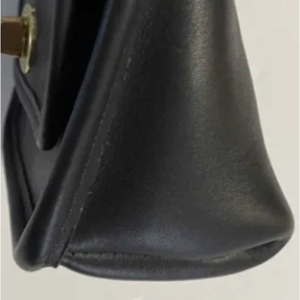 Vintage Coach Mini Bag in BLACK with brass hardware - Picture 7 of 10